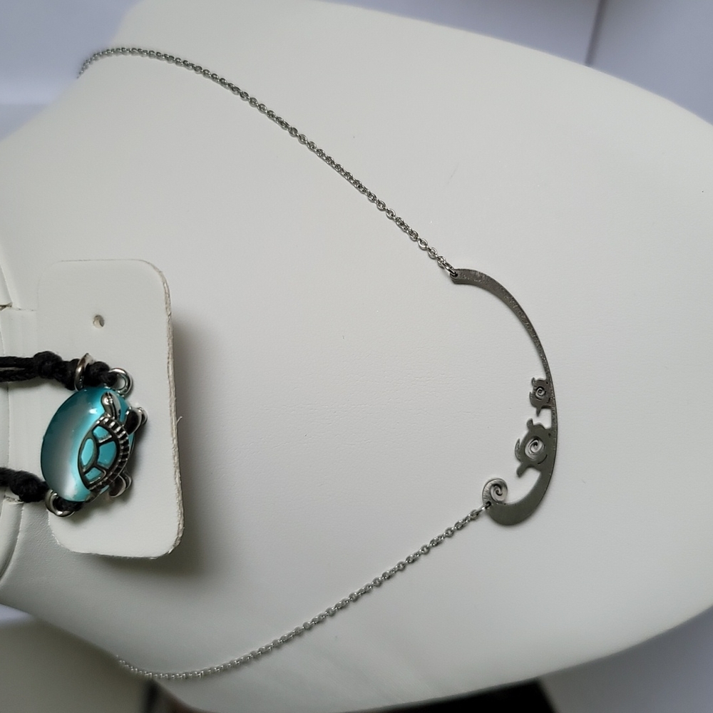 Turtle Necklace and Bracelet